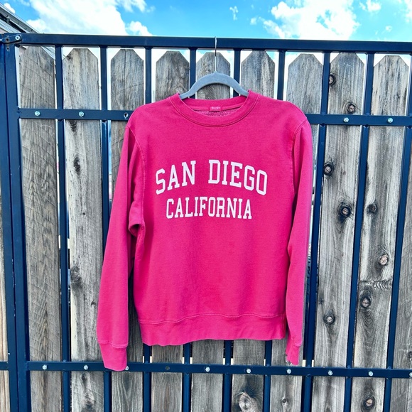 JOHN GALT BRANDY MELVILLE Red San Diego Pullover Sweater - Picture 1 of 4